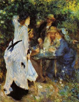 皮埃爾 奧古斯特 雷諾阿 Under the Arbor at the Moulin de la Galette